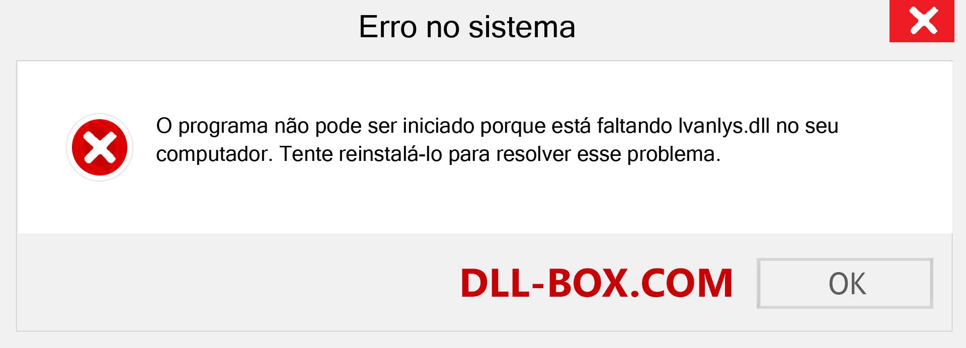 Arquivo lvanlys.dll ausente ?. Download para Windows 7, 8, 10 - Correção de erro ausente lvanlys dll no Windows, fotos, imagens